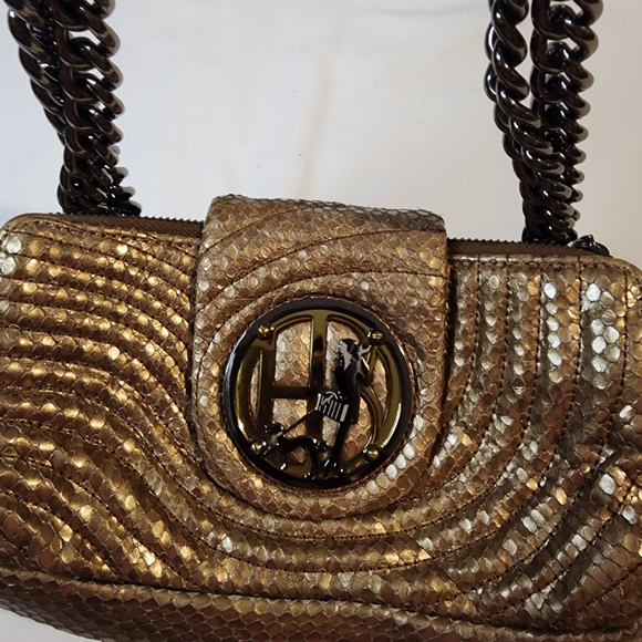 Iconic Henri Bendel Rare No. 7 Crocodile Leather Shoulder Bag with Chain Strap - Picture 7 of 10